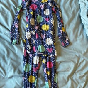 Playful Heart and Cloud Kids Pajama Set